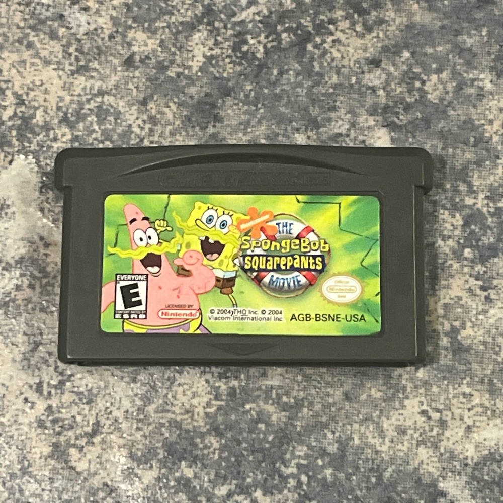 5 for $60 SpongeBob SquarePants movie gameboy advance GBA